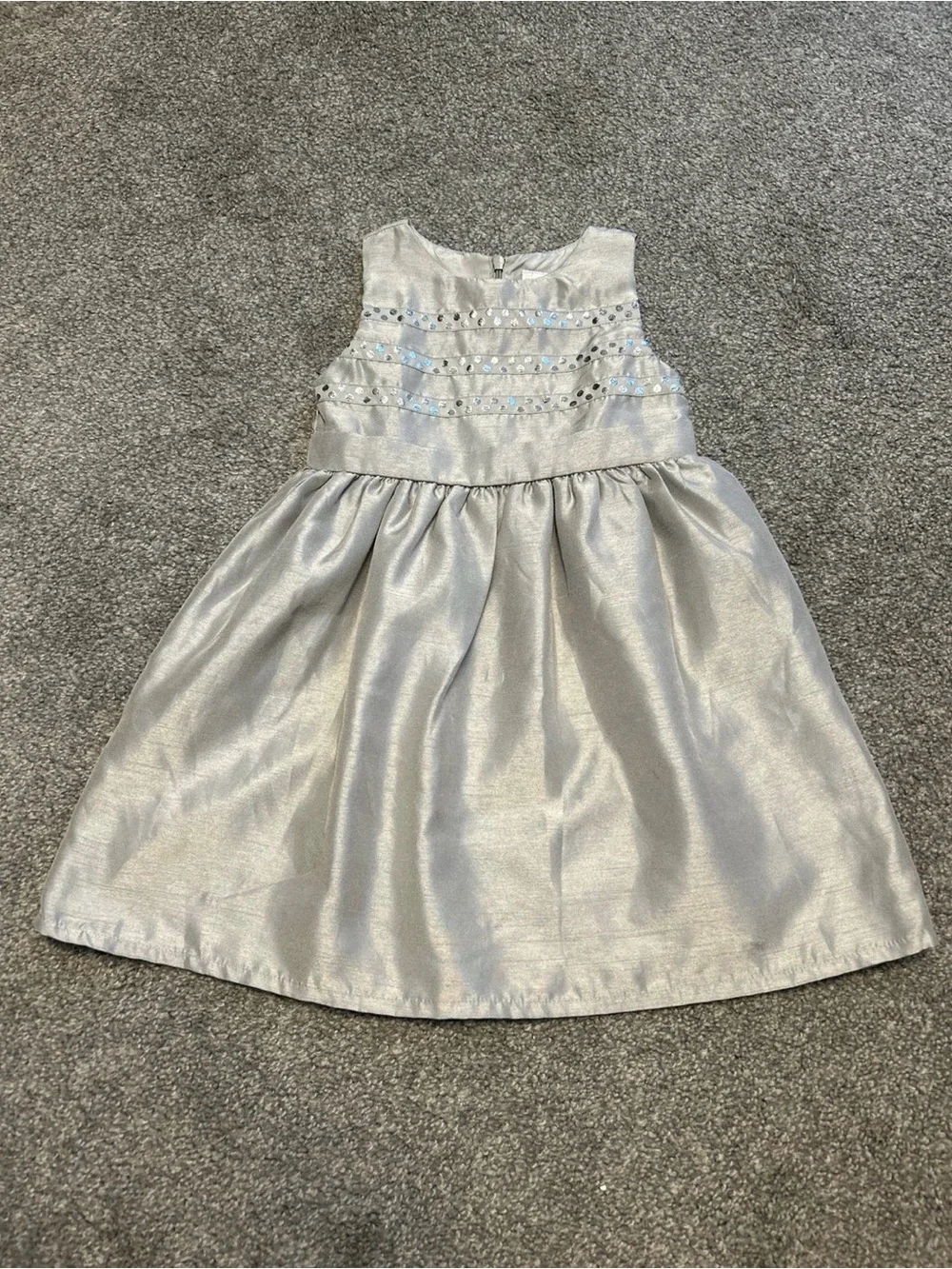 Gymboree Silver Sequin Bodice Party Dress